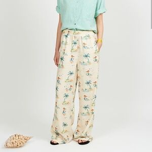 Arsène et les pipelettes Mermaid Trousers Linen Blend Size FR 34 US Small